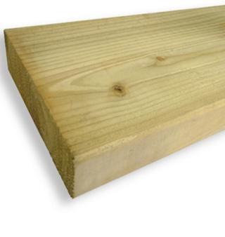 6x2 (47 x 150mm) Regularised Carcasing K/D C16/24 Structural Graded Timber (45x145mm finish) Green Tanalised Treated