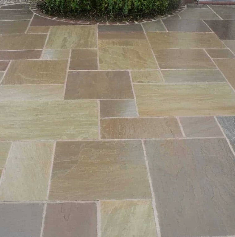 RAJ GREEN SANDSTONE MIXED SIZES